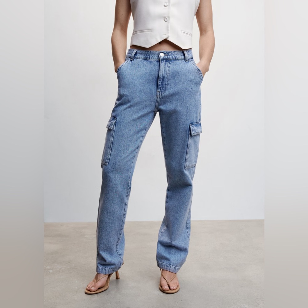 Mango Pocket Cargo Jeans